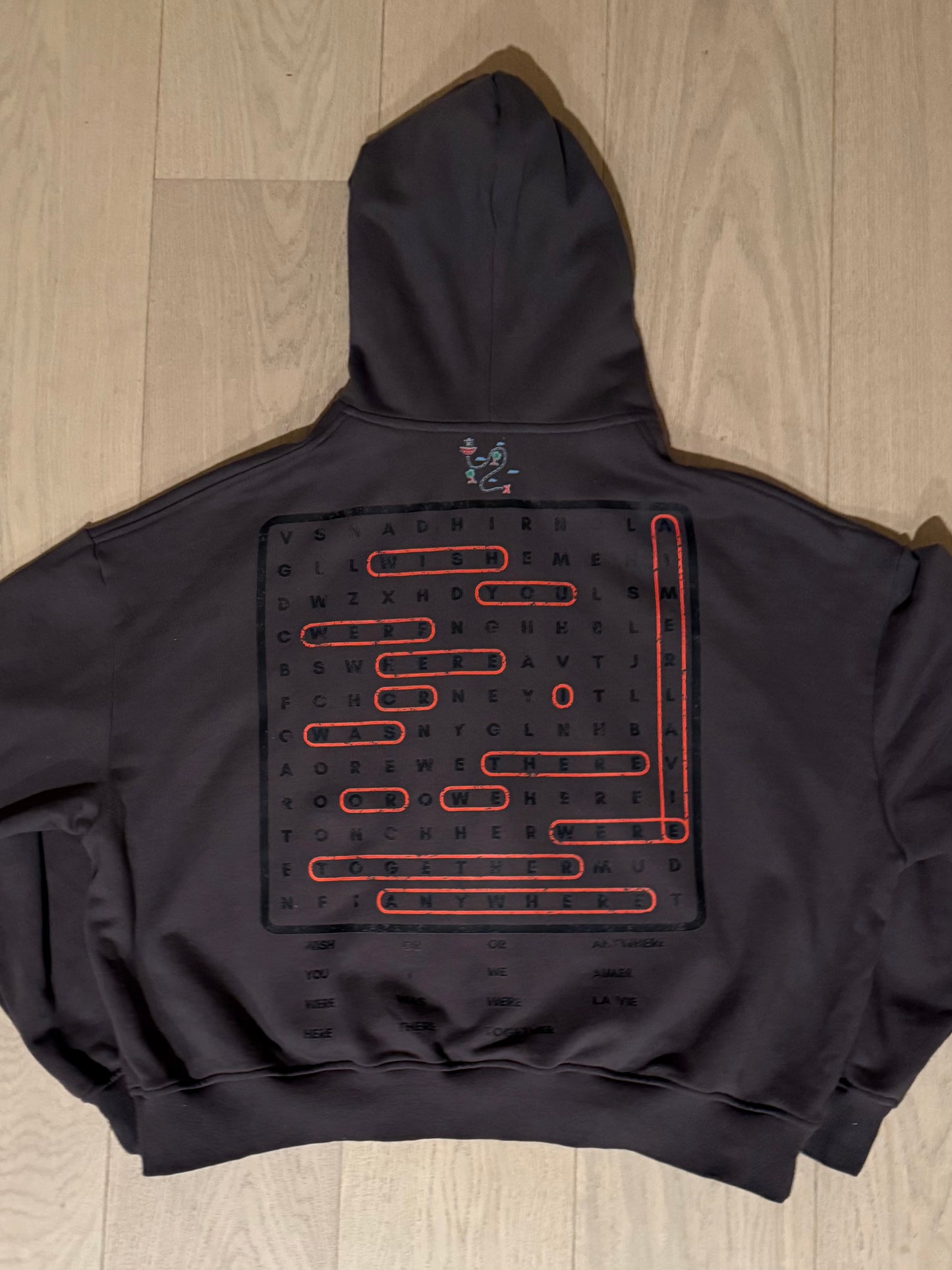 Monalisa word puzzle hoodie