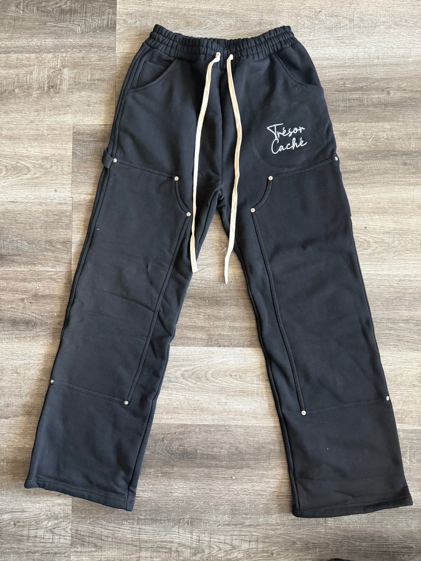 Black carpenter sweatsuit