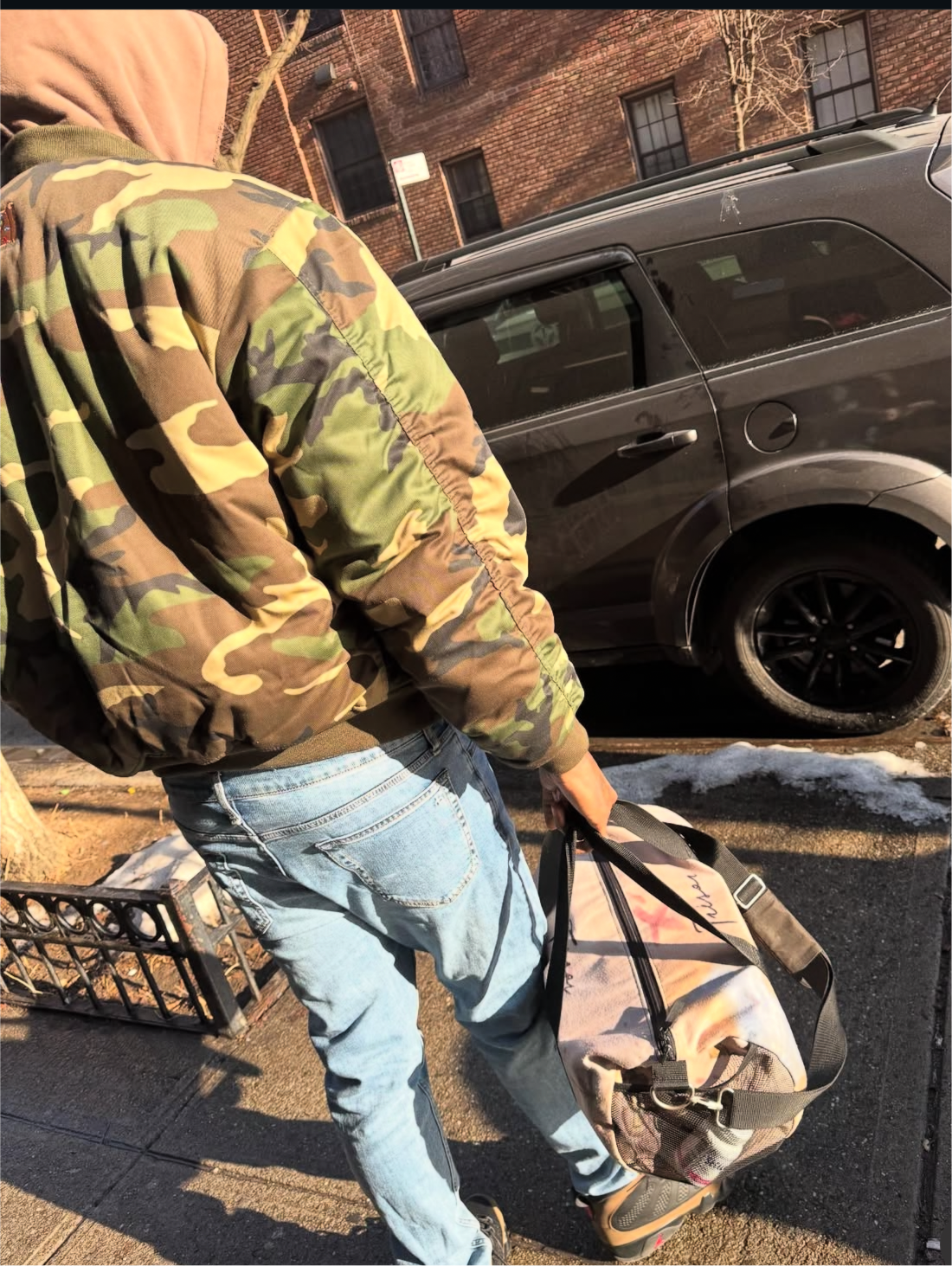 Camo flight jacket