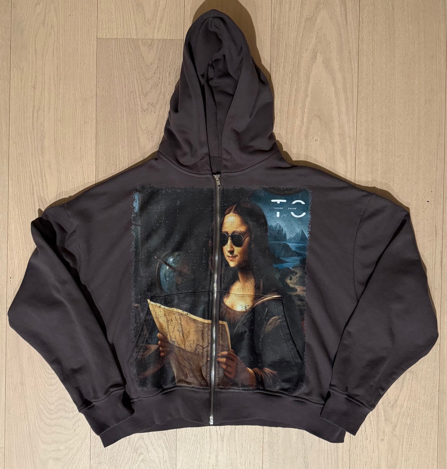 Monalisa word puzzle hoodie