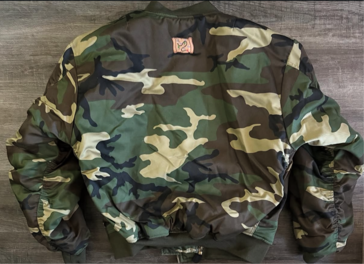 Camo flight jacket