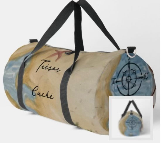 Treasure map duffle bag