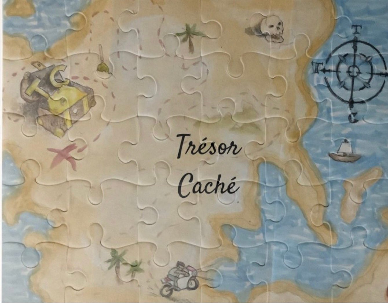 Trésor Caché 30 piece treasure map puzzle