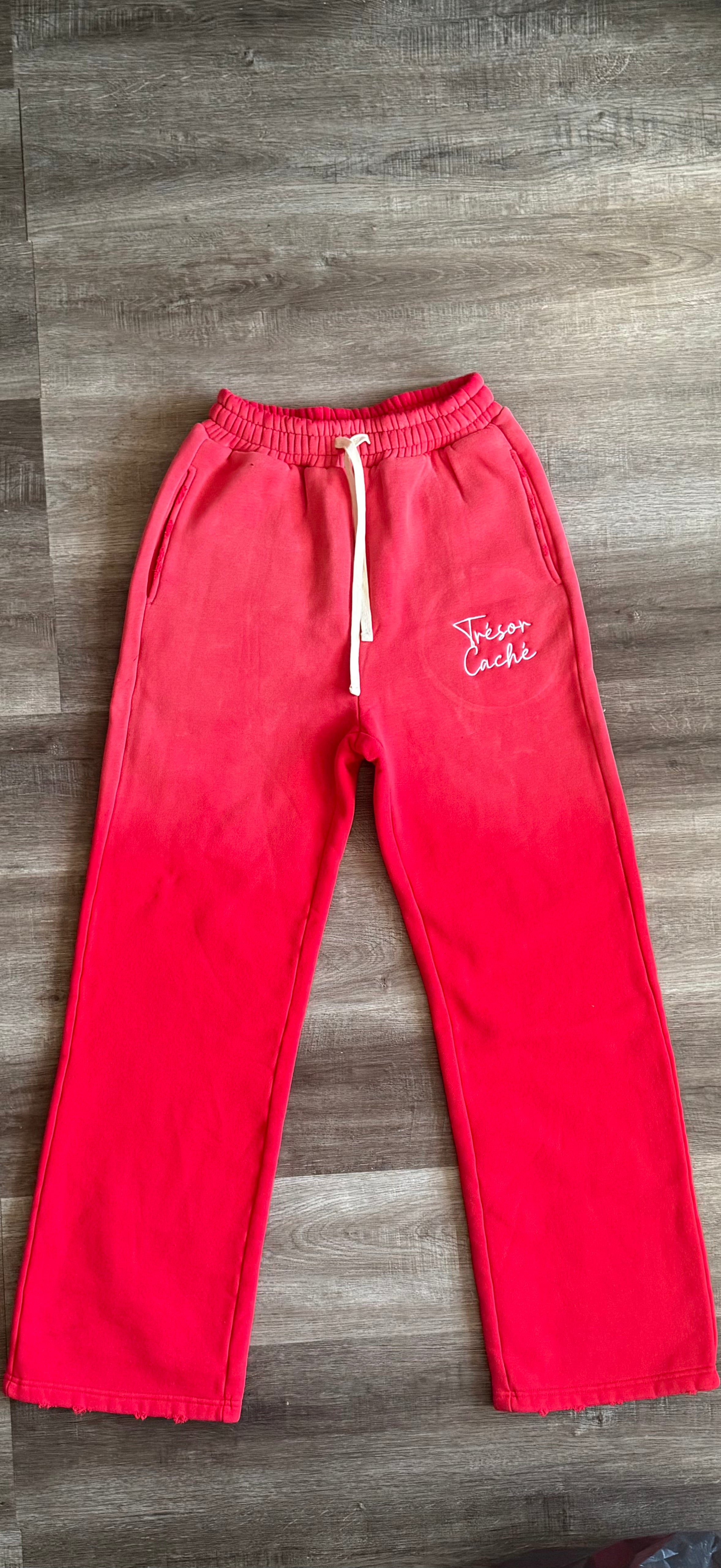 Oversized sweatsuit with zip up cropped hoodie